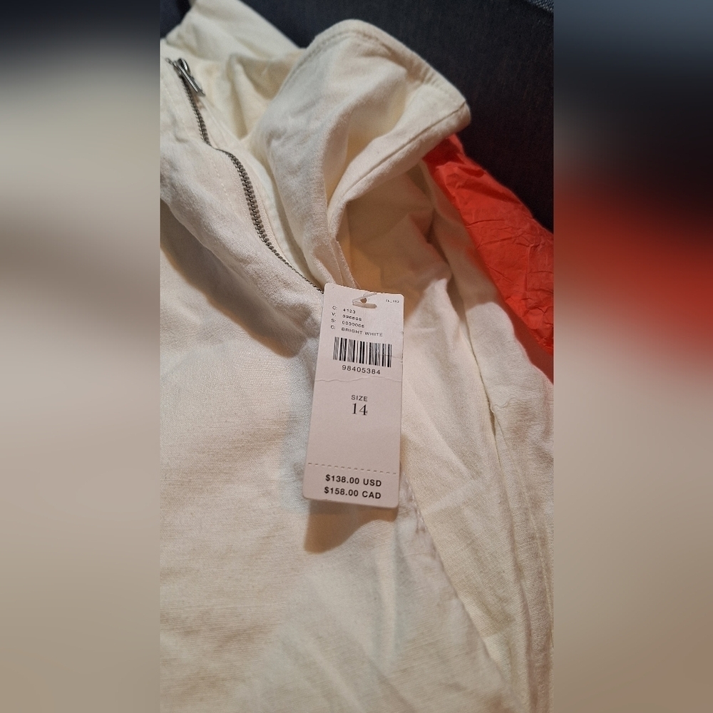 Anthropologie Linen Extended Waist Pants In Size 14! NWT! - Picture 5 of 6